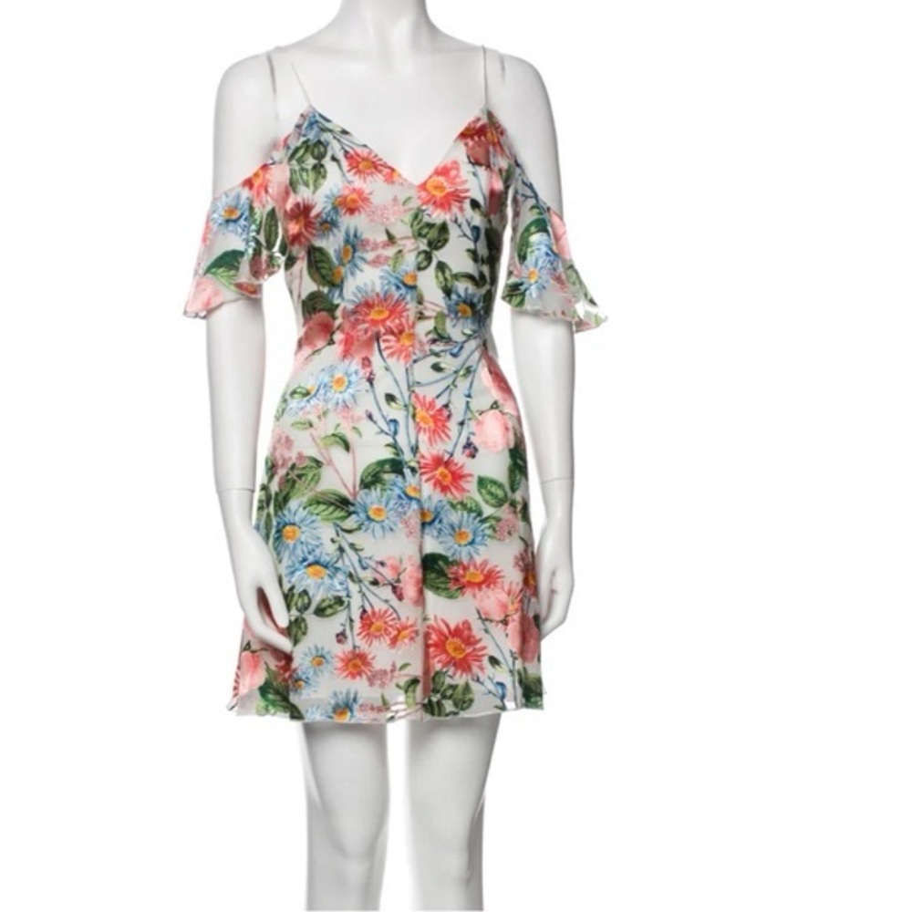 Alice + Olivia Silk Floral Minj Dress